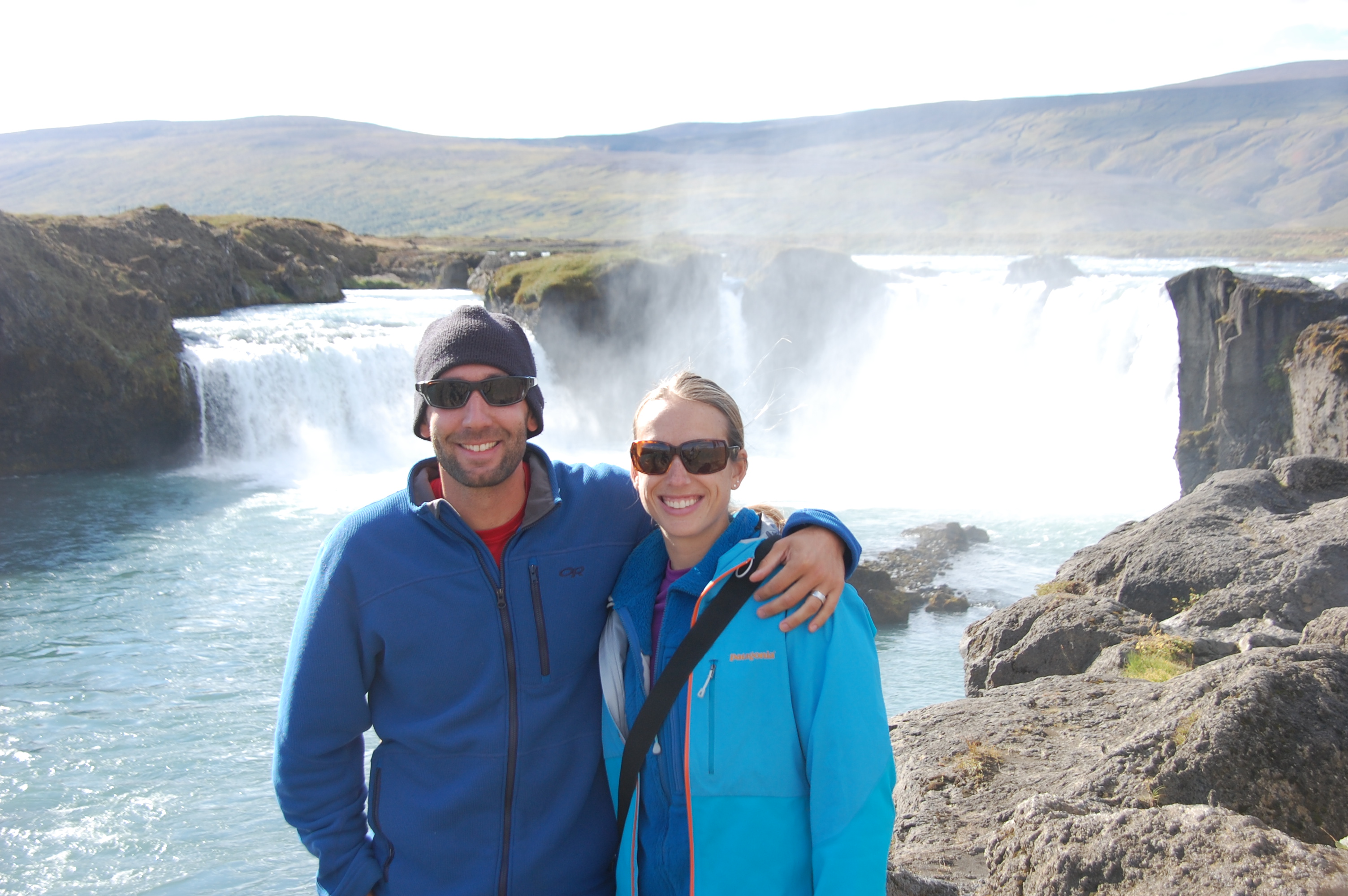 Another amazing waterfall along the way, Godafoss (Waterfall of the Gods)