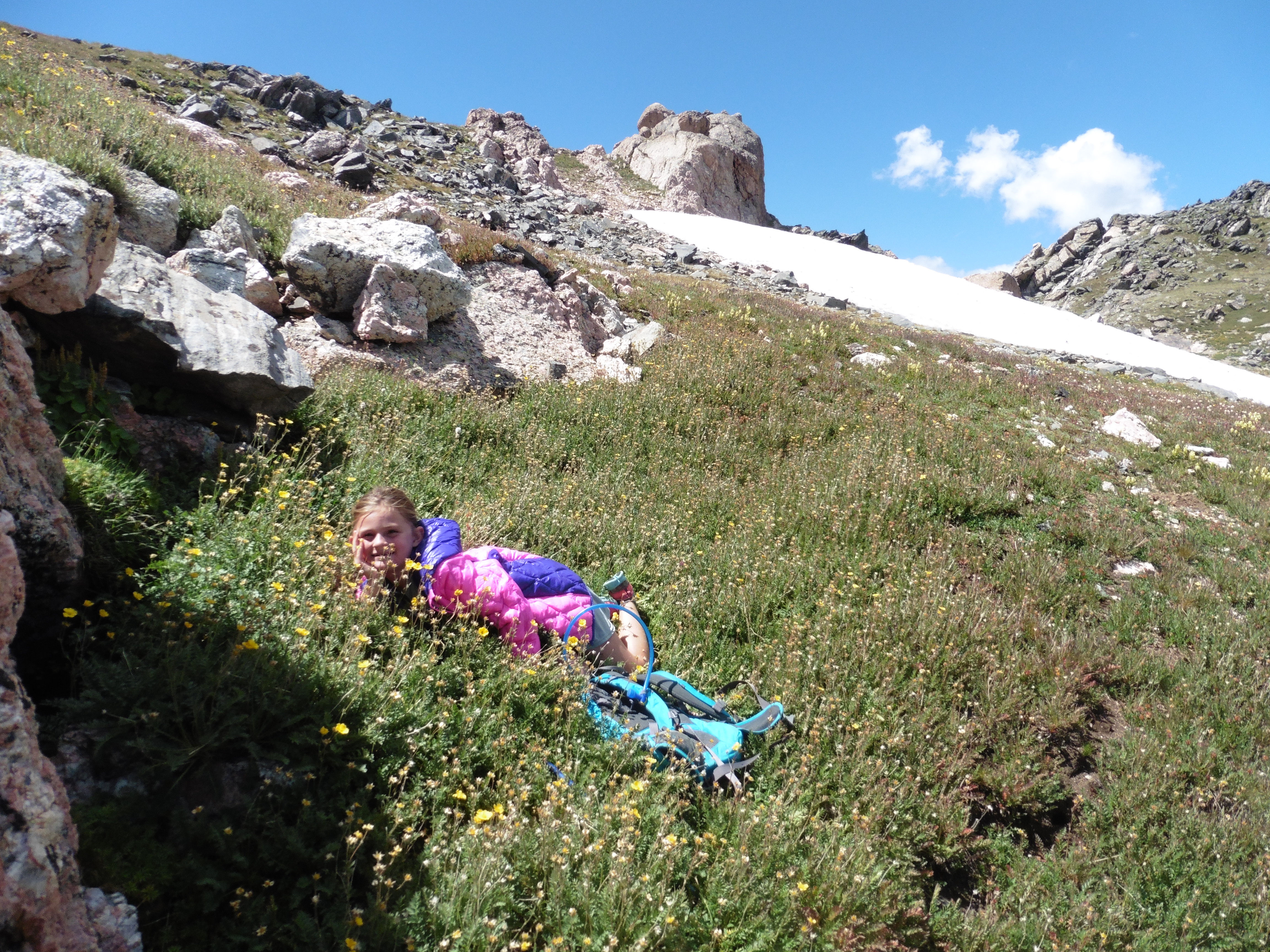 Kimo and Anna zoom ahead for Peggy. She has other ideas. We'll attempt to reconvene atop Flattop.