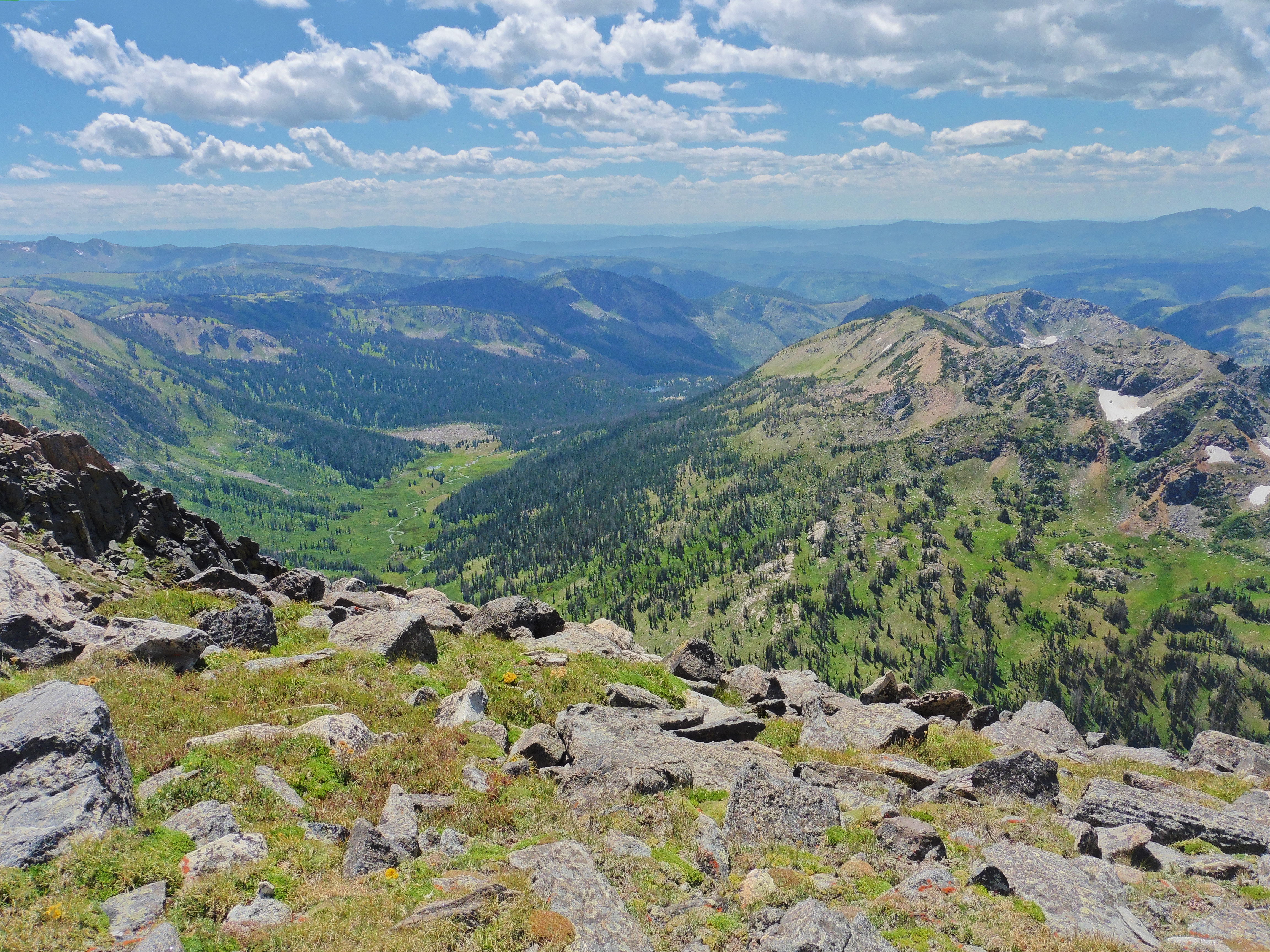 Down valley to the trailhead.