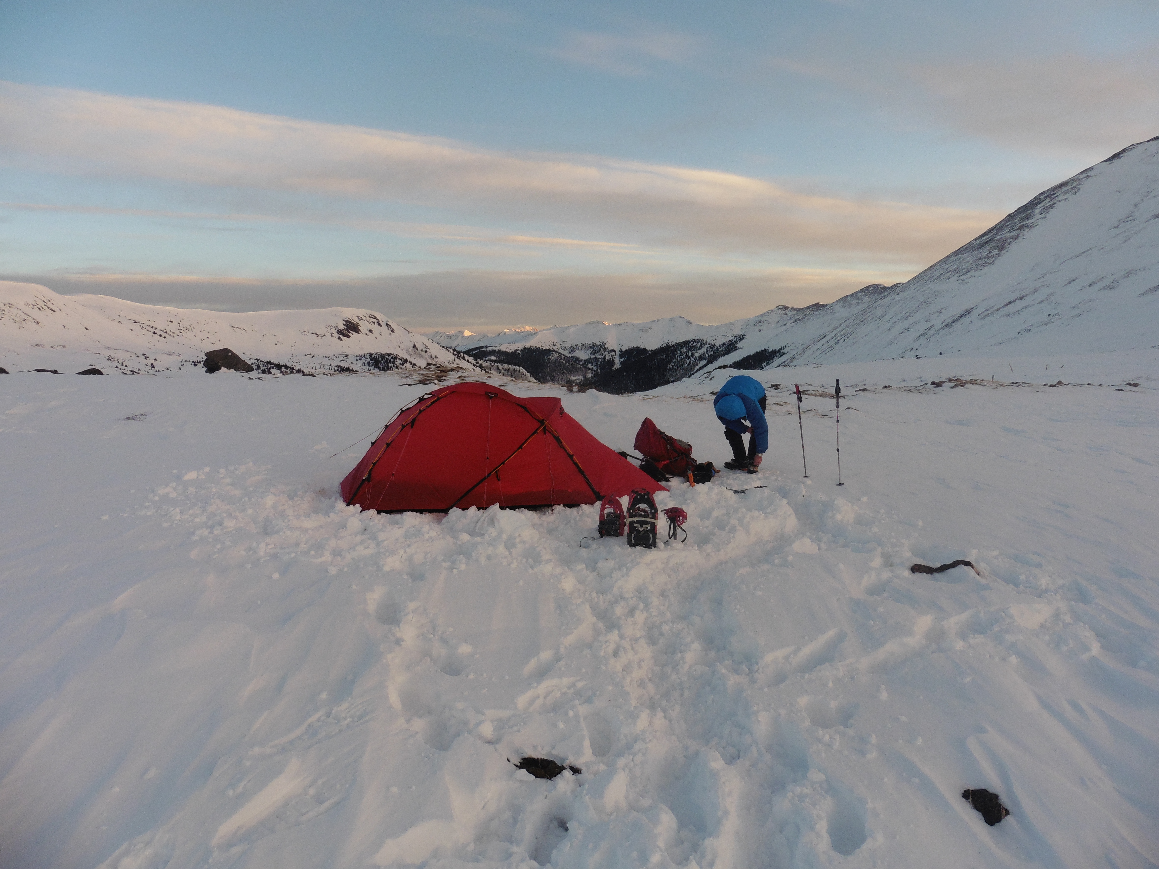 Colin making final adjustments before setting off for Tincup.