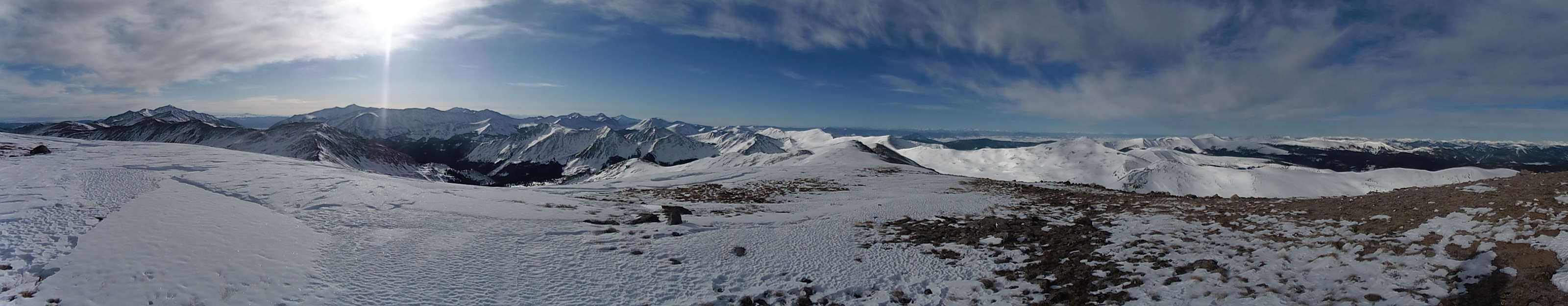 Pano looking south from Tincup Peak.