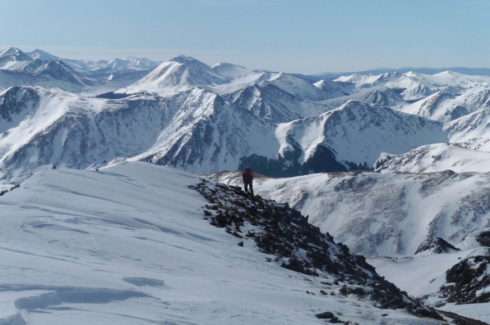 Colin atop summit ridge
