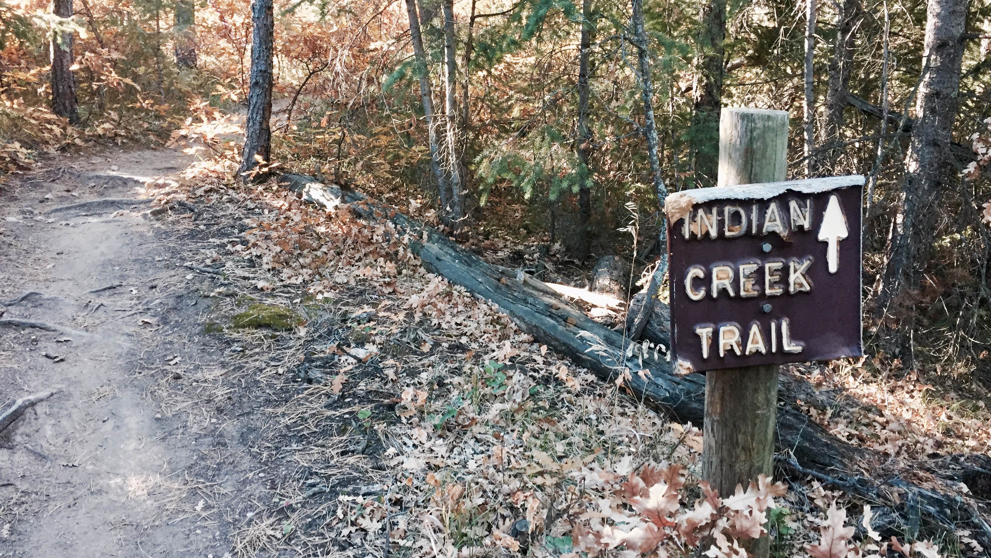 Trail sign.
