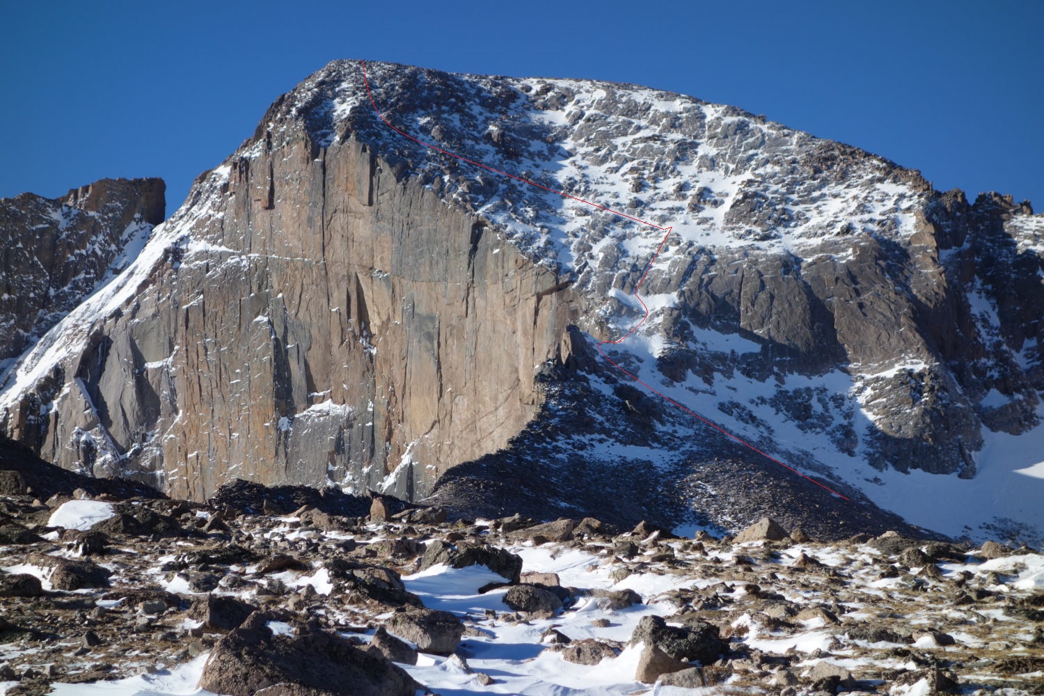 longs peak north face