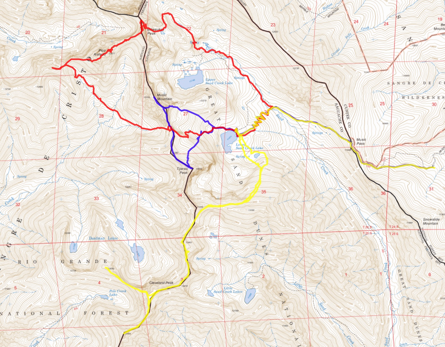 Weminuche Map