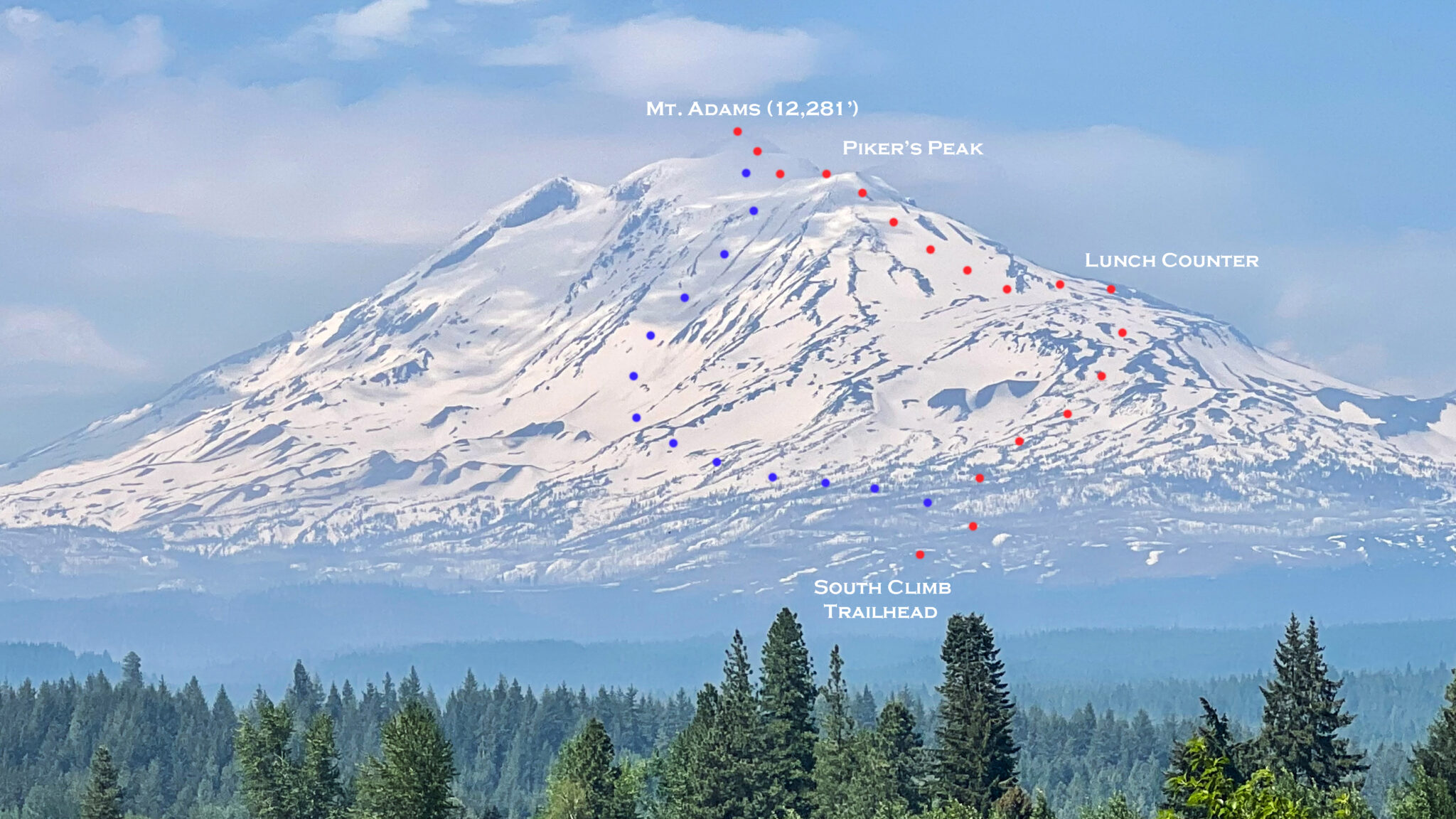 After Rainier: Adams and Hood Ski Descents